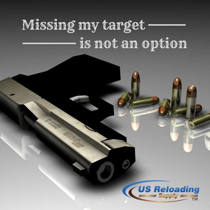 Pistol and ammo for target shooting